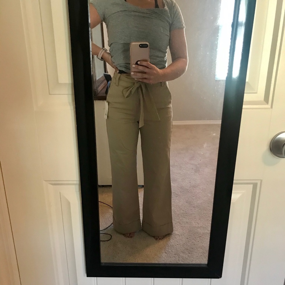 Target Khaki Wide Leg Dress Pants